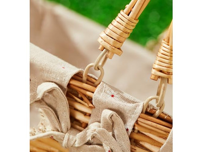 Cestas de Piquenique Mini com Alças Cesta de Tecido Dobrável de Plástico de Alta Classificação