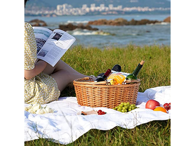 Cestas de Piquenique Isoladas Conjunto de Talheres Cesta do Dia dos Namorados Armazenamento de Plástico