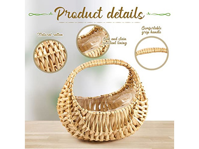 Cesta de Piquenique Africana Flor para Cesta Atacado Conjunto de Cavacos de Madeira