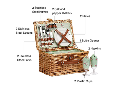 Cestas de Piquenique por Atacado OEM Cesta de Vime Redonda Antiga de Madeira para Crianças