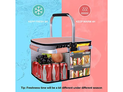 Cesta de Piquenique com Cintas de Couro Cesta de Café da Manhã Cestas Antigas à Venda