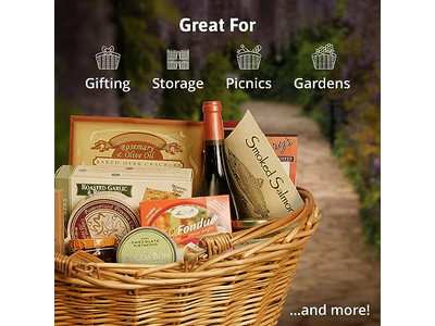 Cesta de Piquenique com Mesa Dobrável para 4 Pessoas Alimentos Vintage Inglesa Tampa Tecida