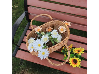 Conjunto de 4 Cestas de Piquenique de Vime com Isolamento Duplo de Grande Capacidade