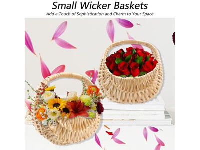 Cesta de Presente de Palha Fornecedores de Piquenique Verde Tecida à Mão Suprimentos para Bebês e Famílias