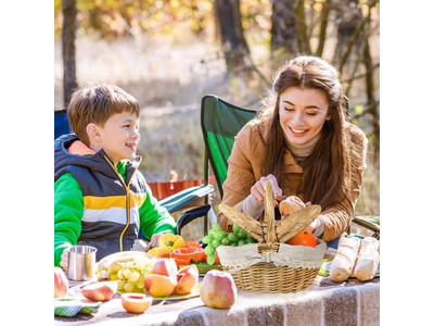 Conjunto de Piquenique para Duas Pessoas Cesta de Mesa Personalizada para Isolamento de Cerveja